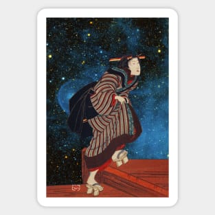 Kuniyoshi in Space - Galaxy Sticker